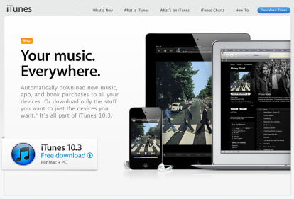 Apple rilascia iTunes 10.3